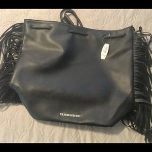Victoria’s Secret Black Leather Bag